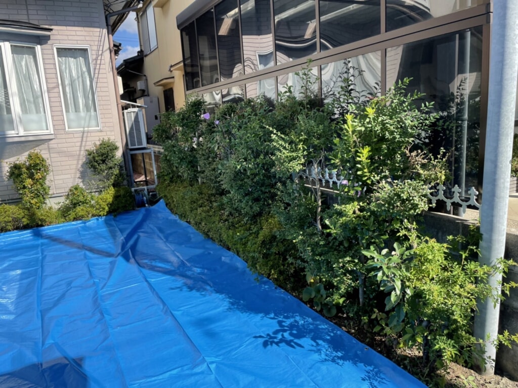 植栽伐採　金沢市