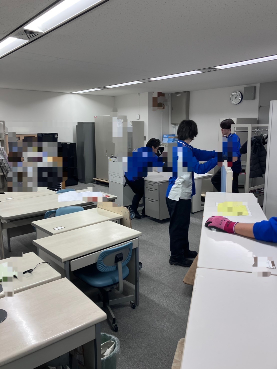 移転作業　富山県中新川郡