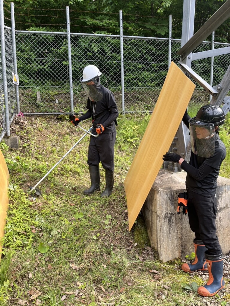 除草作業　福井県福井市